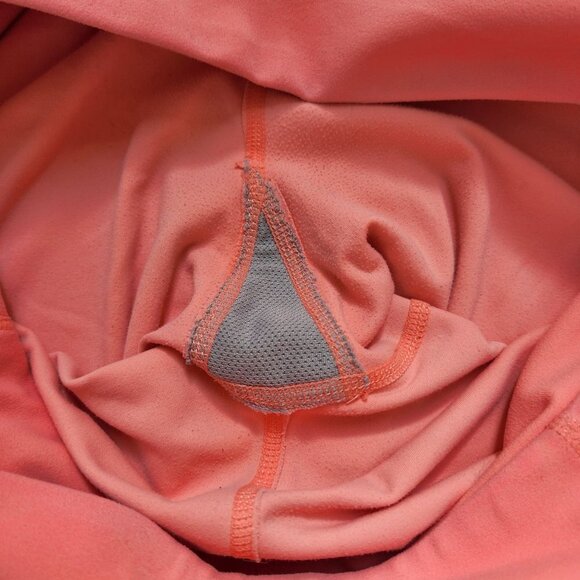 Athleta Capri Cropped Leggings 3/4 Length Coral Pink Athletic Pants Tights M - Picture 6 of 10